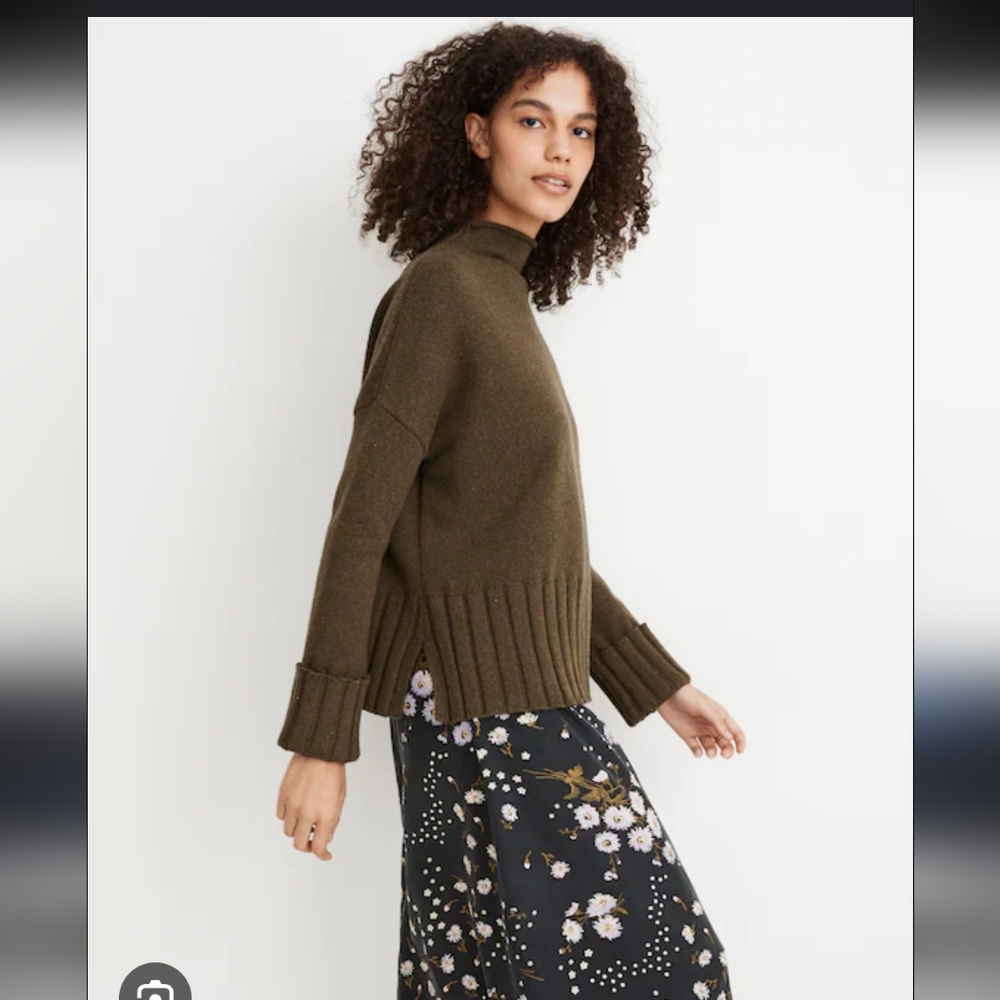 Madewell Glenmoor Mockneck Sweater - Size XS